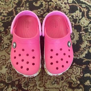 Pink Minnie Mouse Crocs